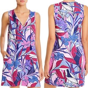 Tommy Bahama Pink Purple Blue Floral Swim Coverup